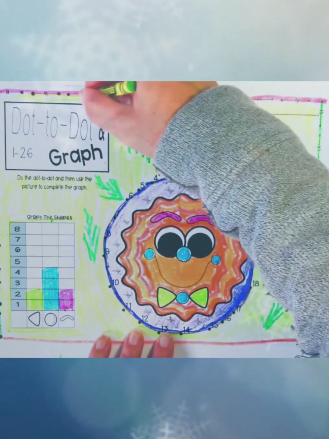 Dot-To-Dot & Graph Count by 1 - Christmas