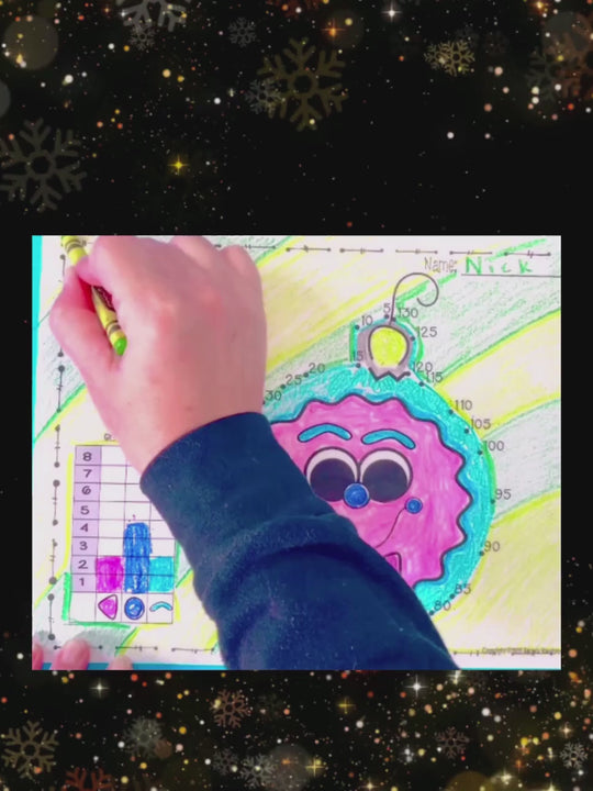 Dot-To-Dot & Graph Christmas Skip Counting by 5