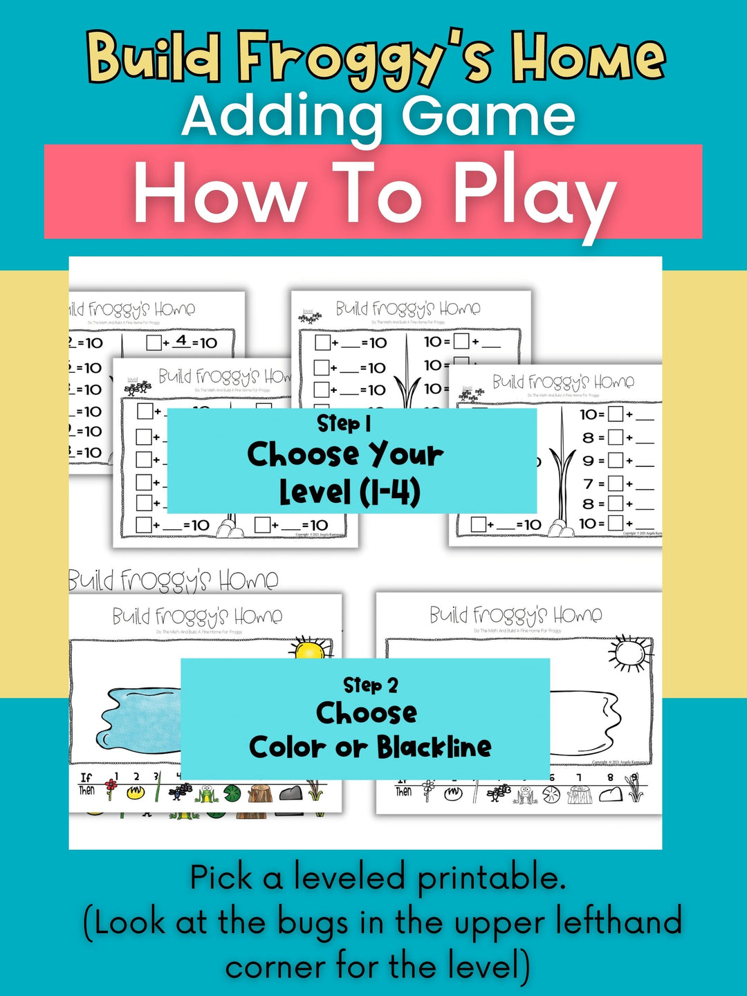 Adding To Ten - Build Froggy A Home Math Game