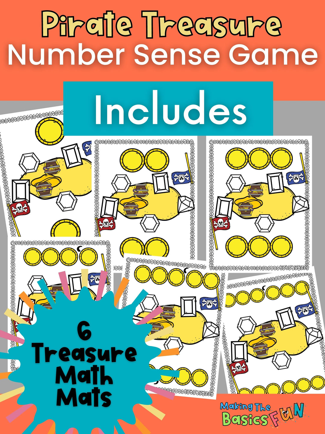 Place Value & Number Sense - Pirate Treasure Game