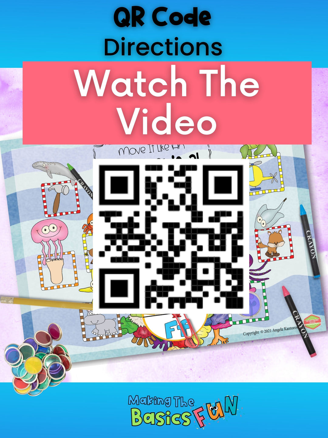 Phonics Game - Initial Sound - Move It Like An Ocean Animal