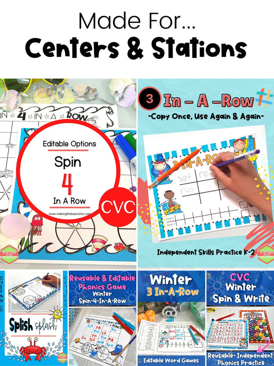Game Bundle - Early Finisher Solutions - Kindergarten & First Grade Independent Learning Activities