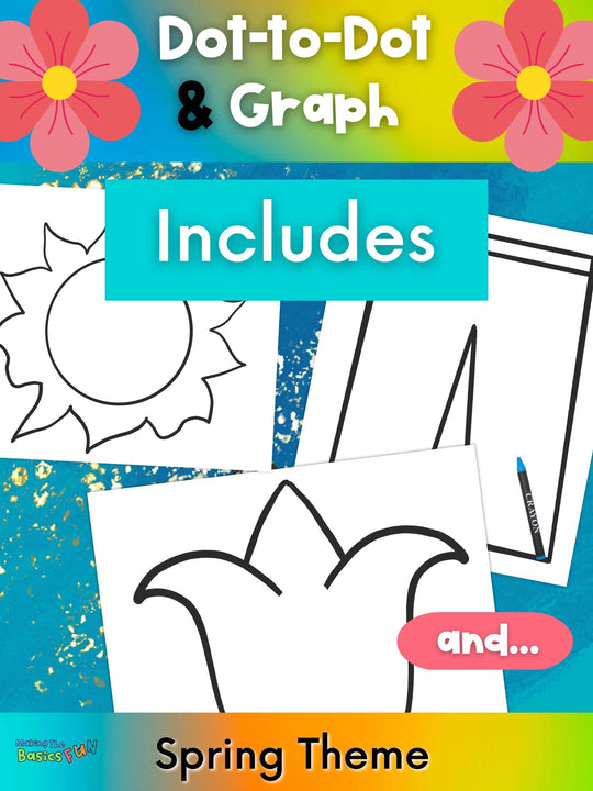 Dot-To-Dot & Graph Skip Count by 10 & 2 - Spring