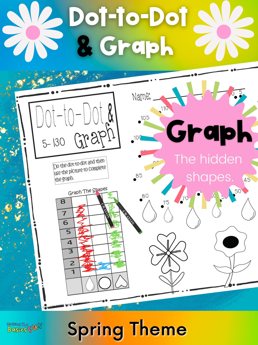 Dot-to-Dot & Graph Spring Skip Counting by 5