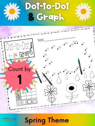 Dot-To-Dot & Graph Count by 1 - Spring