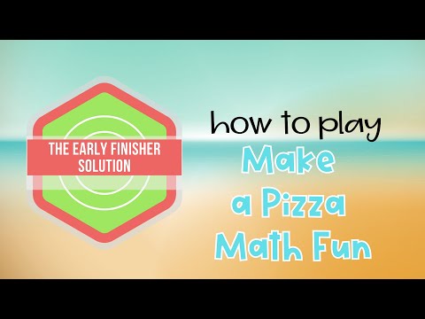 Fact Family Pizza Math - Editable Math Printable Game