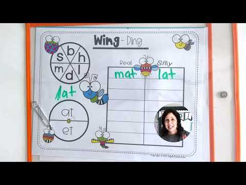 Decodable Phonics Spinner Game - Wing Ding