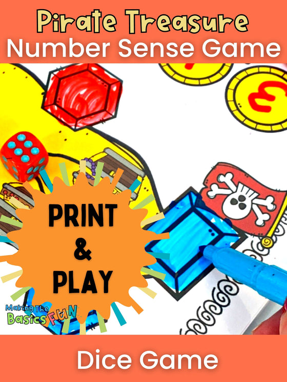 Place Value & Number Sense - Pirate Treasure Game